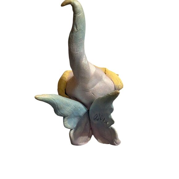 Vintage Elf Fairy Clay Sculpture Signed By Wise - Picture 2 of 5